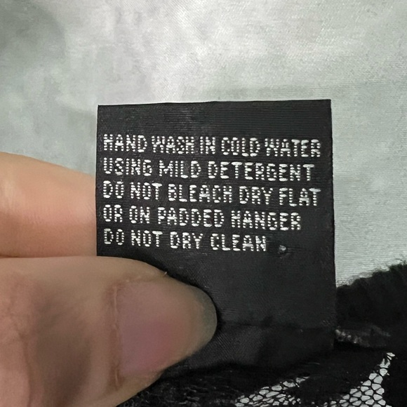 Vintage Sun Moon Star Black Lace Back Button Down Cardigan Sweater - SMALL - Picture 9 of 11